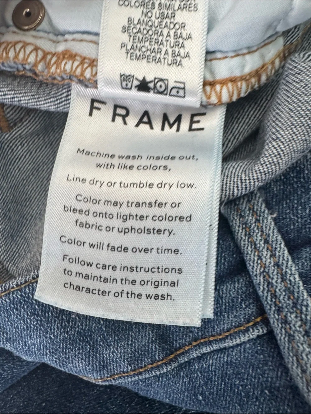 FRAME Le High Skinny Distressed Jeans | Hilltop Wash | Size 25 | Made in USA